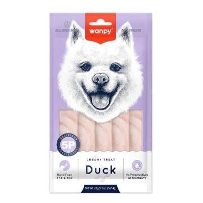 Wanpy Ördekli Krema Köpek Ödülü 5 X 14 gr