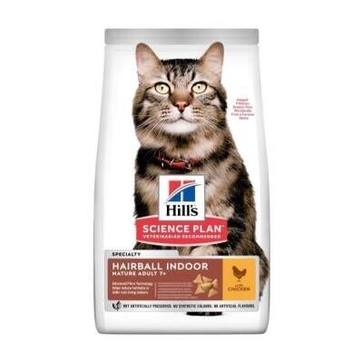 Hill's SCIENCE PLAN Tüy Yumağı Önleyici +7 Olgun Yetişkin Tavuklu Kedi Maması 1,5 kg