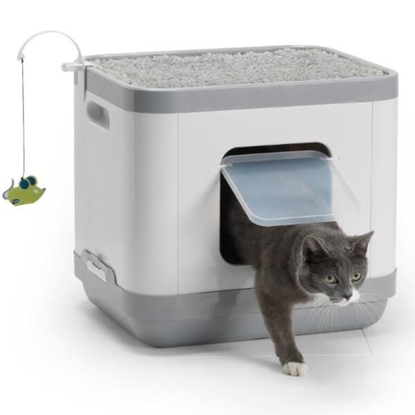 Moderna Cat Consept Kapalı Kedi Tuvaleti Gri