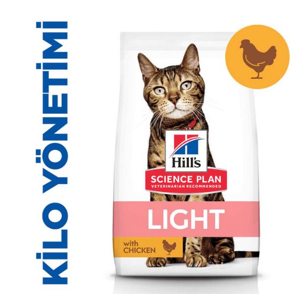 Hills Light Adult Tavuklu Yetişkin Kedi Maması 1.5 Kg