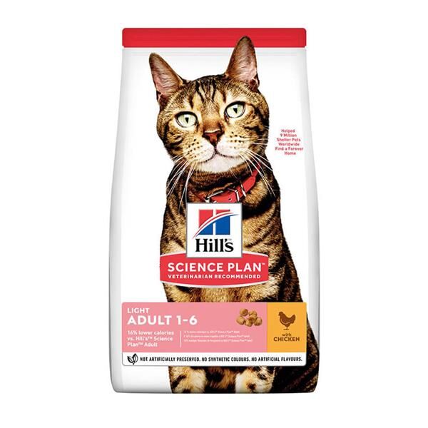 Hills Light Adult Tavuklu Yetişkin Kedi Maması 1.5 Kg