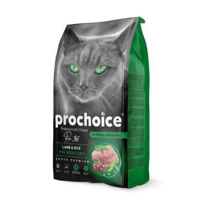 ProChoice Pro 36 Lamb & Rice Kuzu Pirinçli Yetişkin Kedi Maması 2 kg