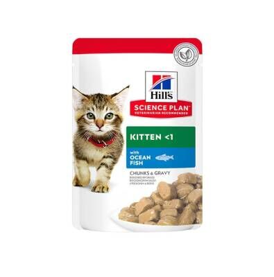 Hill's SCIENCE PLAN Gravy Kitten Okyanus Balıklı Yavru Kedi Konservesi 85 gr