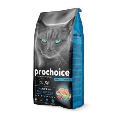 ProChoice Pro 34 Salmon & Rice Somonlu Yetişkin Kedi Maması 15 kg