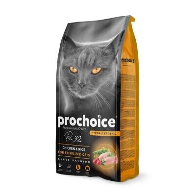 ProChoice Pro 32 Sterilised Tavuklu Kısırlaştırılmış Yetişkin Kedi Maması 15 kg