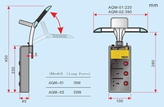 Sunsun Dokunmatik Kontroler Led Armatür 10W