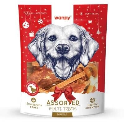 Wanpy Karışık yılbaşı Köpek Ödülü 300 gr