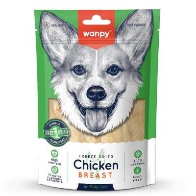 Wanpy Dondurulmuş Tavuk Göğüs Eti Köpek Ödülü 40 gr