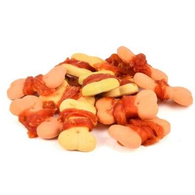 Wanpy Kalsiyumlu Gerçek Tavuk Sargılı Bisküvi Köpek Ödülü 100 gr