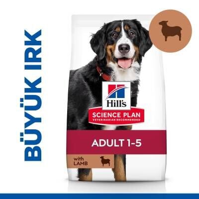 Hill's SCIENCE PLAN Yetişkin Büyük Irk Kuzulu ve Pirinçli Köpek Maması 12 kg + 2 kg