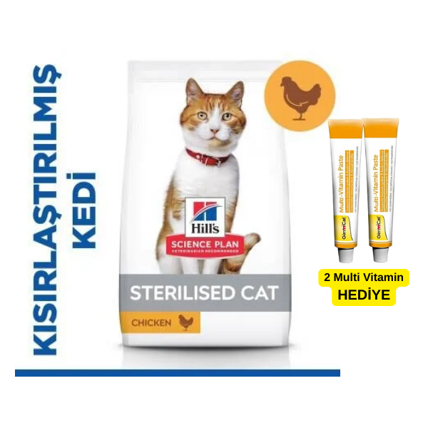 Hill's SCIENCE PLAN Kısırlaştırılmış Yetişkin Tavuklu Kedi Maması 3 kg