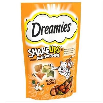Dreamies Shake Ups Rockin Rooster Multivitamin Kedi Ödülü 55 gr