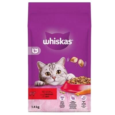 Whiskas Biftekli Ciğerli Kuru Kedi Maması 1,4 kg