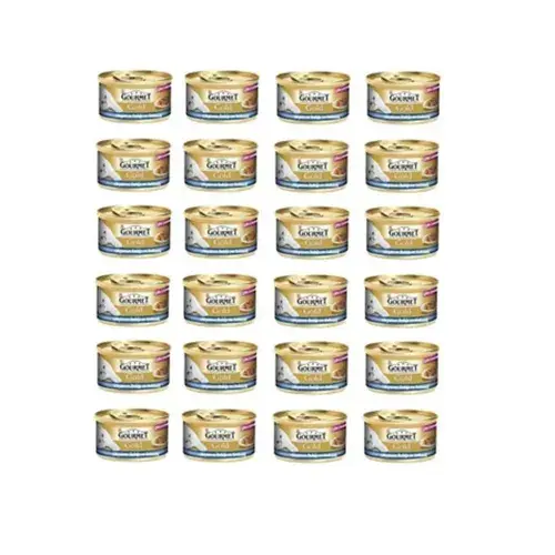 Gourmet Gold 24x85 gr Ispanak Soslu Okyanus Balıklı Kedi Konservesi