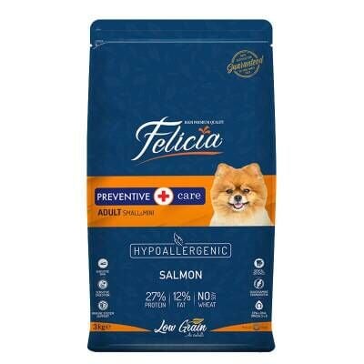 Felicia Mini Somonlu Düşük Tahıllı Hipoalerjenik Köpek Maması 3 kg