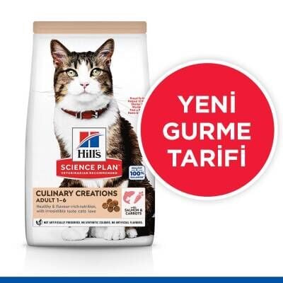 Hill's SCIENCE PLAN Gurme Lezzet Somonlu ve Havuçlu Yetişkin Kedi Maması 1,5 kg
