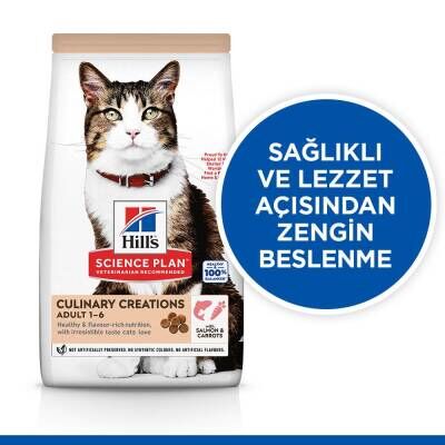 Hill's SCIENCE PLAN Gurme Lezzet Somonlu ve Havuçlu Yetişkin Kedi Maması 1,5 kg