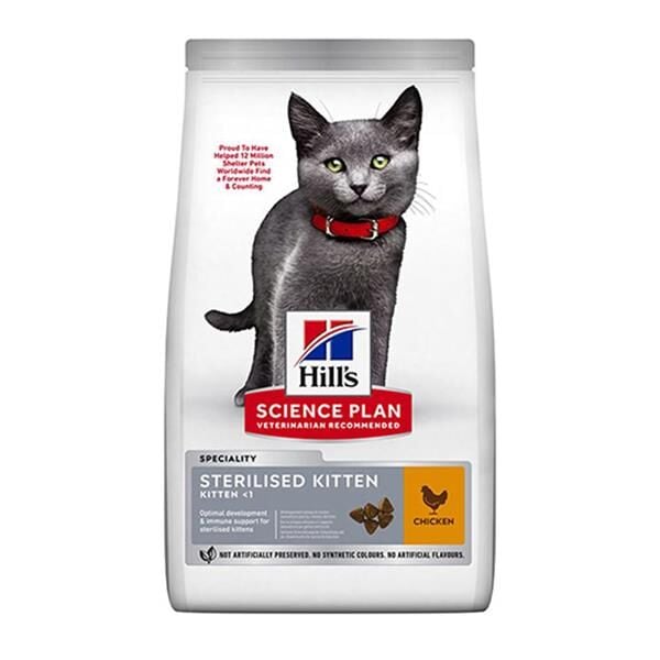 Hills Kitten Sterilised Tavuklu Yavru Kedi Maması 1,5Kg