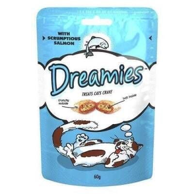 Dreamies İçi Dolgulu Somonlu Kıtır Kedi Ödülü 60 gr