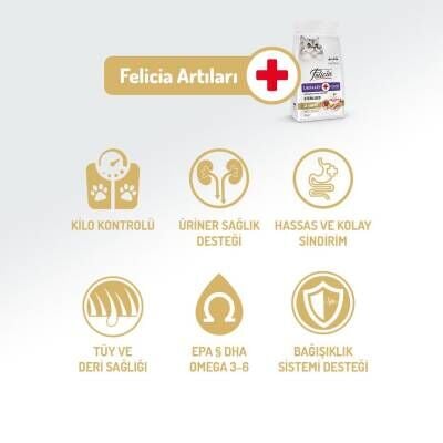 Felicia Light Somonlu Düşük Tahıllı Kısırlaştırılmış Kedi Maması 2 kg