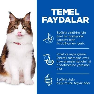 Hill's SCIENCE PLAN Mükemmel Sindirim +1 Yetişkin Tavuklu ve Kahverengi Pirinçli Kedi Maması 1,5 kg