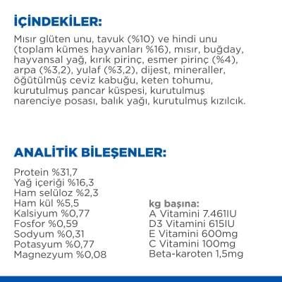 Hill's SCIENCE PLAN Mükemmel Sindirim +1 Yetişkin Tavuklu ve Kahverengi Pirinçli Kedi Maması 1,5 kg
