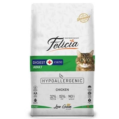Felicia Tavuklu ve Hamsili Düşük Tahıllı Yetişkin Kedi Maması 12 kg