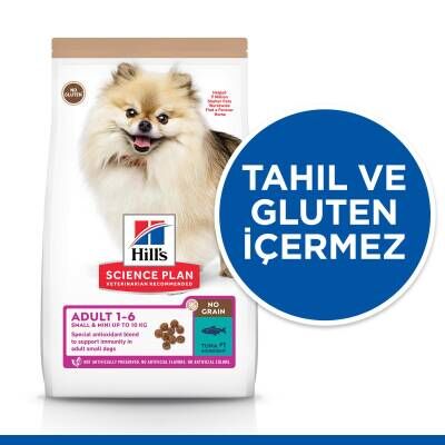 Hill's SCIENCE PLAN Tahılsız Ton Balıklı Mini Yetişkin Köpek Maması 1,5 kg