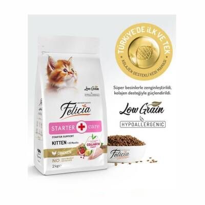 Felicia Tavuklu Düşük Tahıllı Yavru Kedi Maması 2 kg