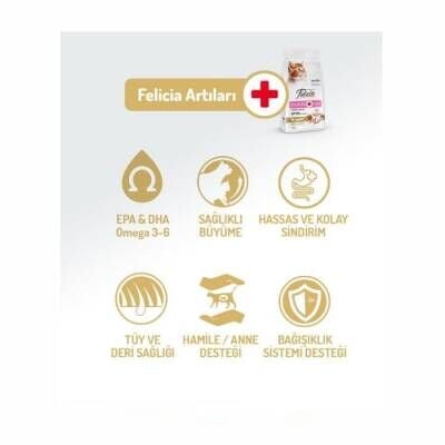 Felicia Tavuklu Düşük Tahıllı Yavru Kedi Maması 2 kg
