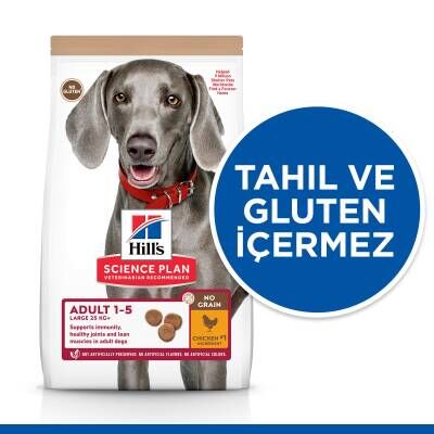 Hill's SCIENCE PLAN Tahılsız Yetişkin Büyük Irk Tavuklu Köpek Maması 12 kg