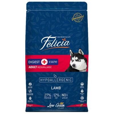 Felicia Kuzulu Pirinçli Yetişkin Düşük Tahıllı Hipoalerjenik Köpek Maması 3 kg
