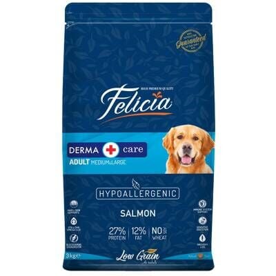 Felicia Somon Balıklı Düşük Tahıllı Hipoalerjenik Köpek Maması 3 kg