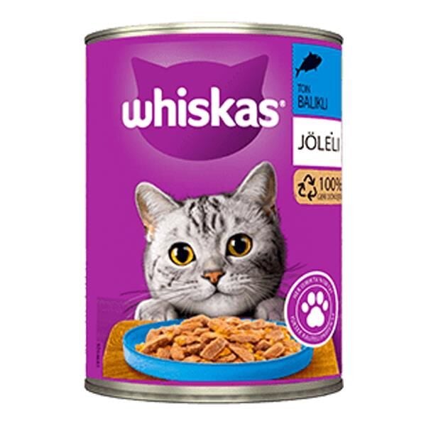 Whiskas Jöle İçinde Ton Balıklı Yetişkin Kedi Konservesi 400gr