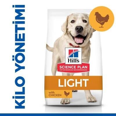 Hill's SCIENCE PLAN Light Yetişkin Büyük Irk Tavuklu Köpek Maması 14 kg