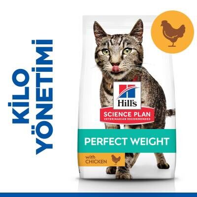 Hill's SCIENCE PLAN İdeal Kilo Yetişkin Tavuklu Kedi Maması 2,5 kg