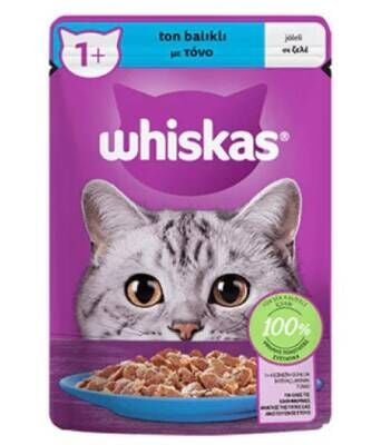Whiskas Pouch Jöle İçinde Ton Balıklı Yetişkin Kedi Konservesi 85 gr 28 Adet