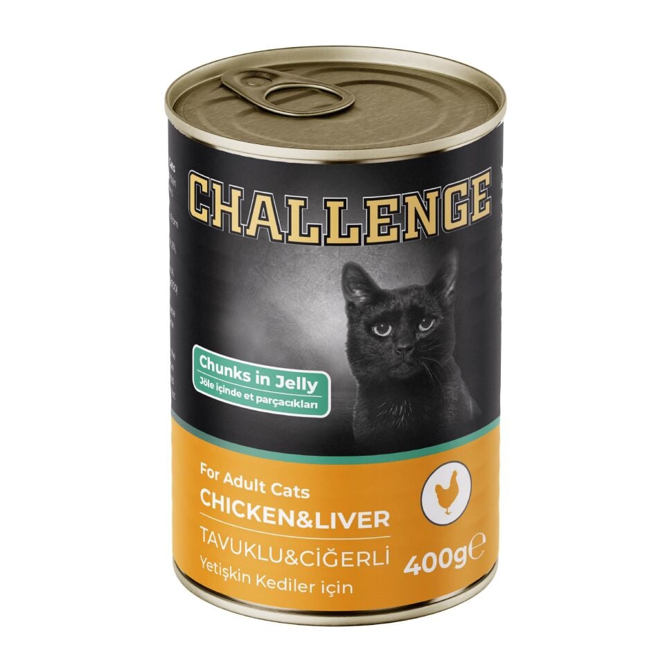Challenge Tavuklu Ciğerli Yetişkin Kedi Konservesi 400 gr