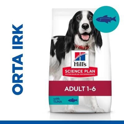 Hill's SCIENCE PLAN Yetişkin Orta Irk Ton Balıklı ve Pirinçli Köpek Maması 2,5 kg
