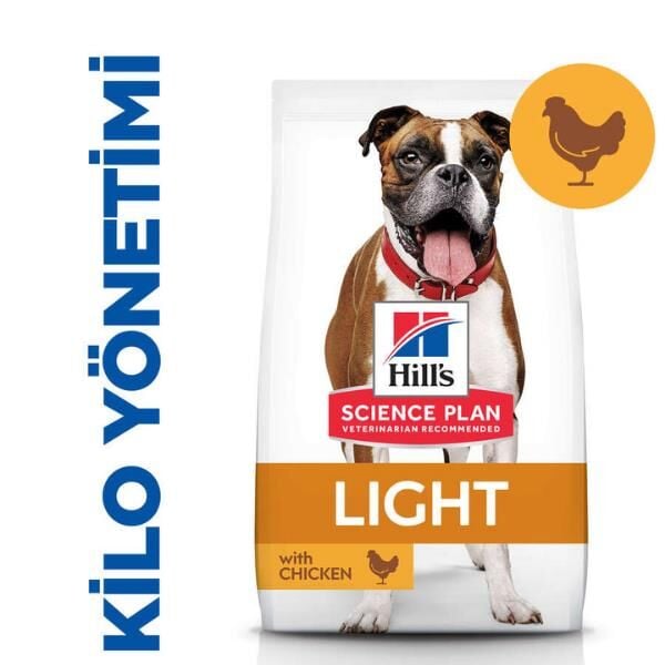Hills Light Medium Adult Tavuklu Yetişkin Köpek Maması 2,5Kg