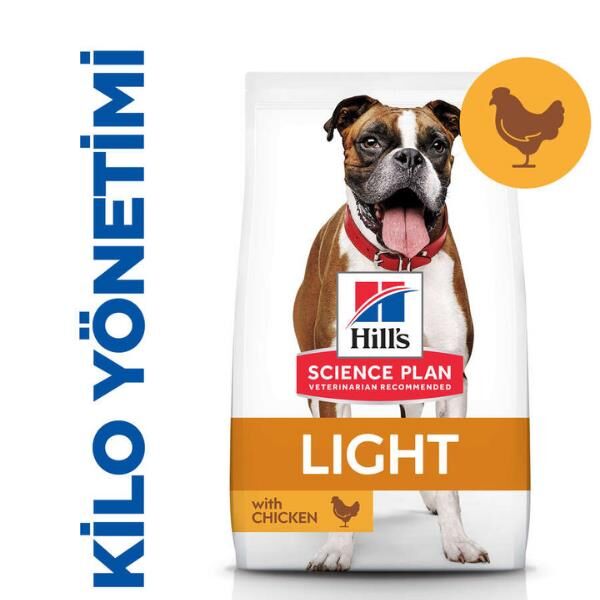 Hills Light Medium Adult Tavuklu Yetişkin Köpek Maması 2,5Kg