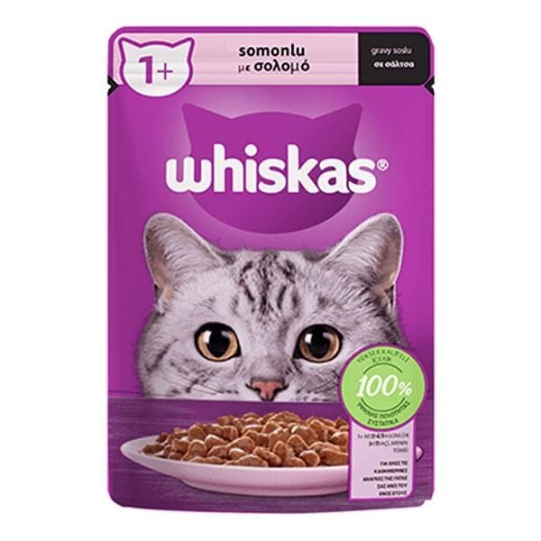 Whiskas Pouch Somonlu Yetişkin Kedi Konservesi 85 Gr