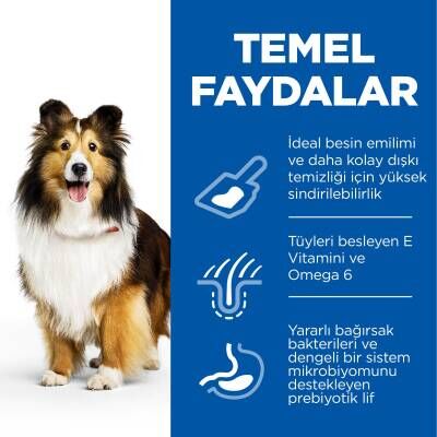 Hill's SCIENCE PLAN Hassas Deri & Mide Yetişkin Orta Irk Tavuklu Köpek Maması 2,5 kg