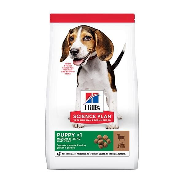 Hills Medium Puppy Kuzu Etli Yavru Köpek Maması 2.5Kg
