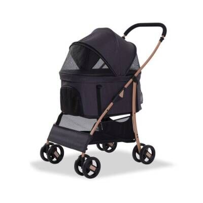 EuroDog Katlanabilir Köpek Arabası Siyah 64x50x98 cmcm