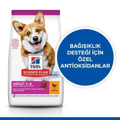 Hill's SCIENCE PLAN Yetişkin Küçük ve Mini Irk Tavuklu Köpek Maması 6 kg
