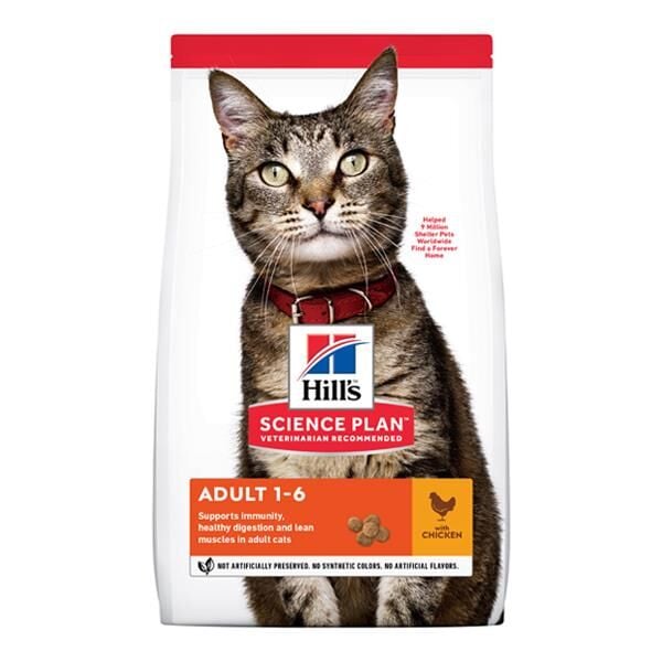 Hills Adult Tavuklu Yetişkin Kedi Maması 8+2Kg
