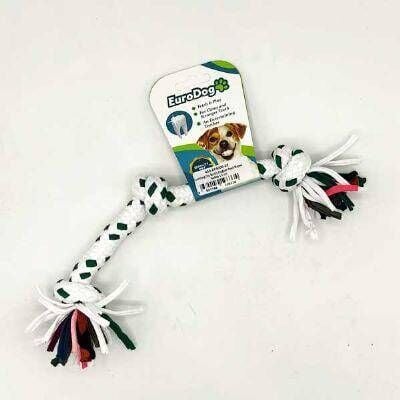EuroDog Üç Düğümlü Diş Kaşıma İpi Köpek Oyuncağı 15 Cm