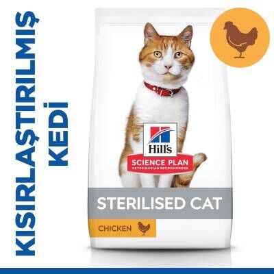 Hill's SCIENCE PLAN Kısırlaştırılmış Yetişkin Tavuklu Kedi Maması 8 + 2 kg