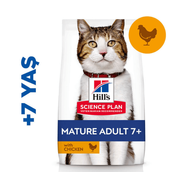 Hills Mature Adult Tavuklu Yaşlı Kedi Maması 3Kg